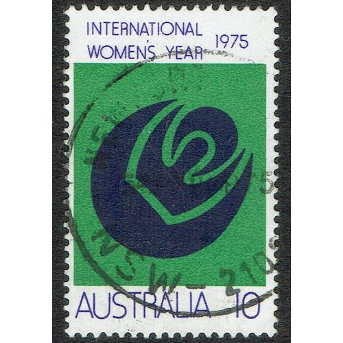 Australia 1975 International Womens Year 10c Blue Green and Violet SG589 FU
