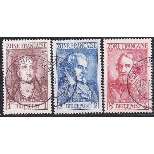 GERMANY Alliiert Franz. Zone [Allgemein] MiNr 0011-13 ( O/used )