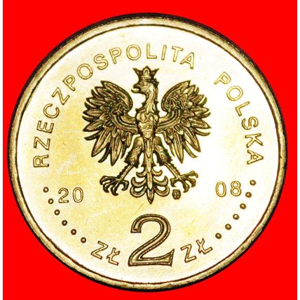 STOP AGGRESSION: POLAND ★ 2 ZLOTY 2008 NORDIC GOLD! LOW START★NO RESERVE!