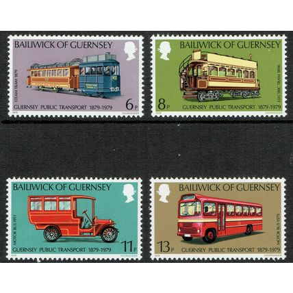 Guernsey 1979 History of Public Transport set 4v SG203-206 UM