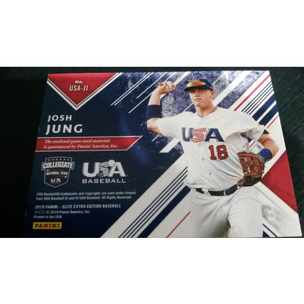 2019 Panini Elite Extra Edition USA National Team Materials Black Card # USA-JJ