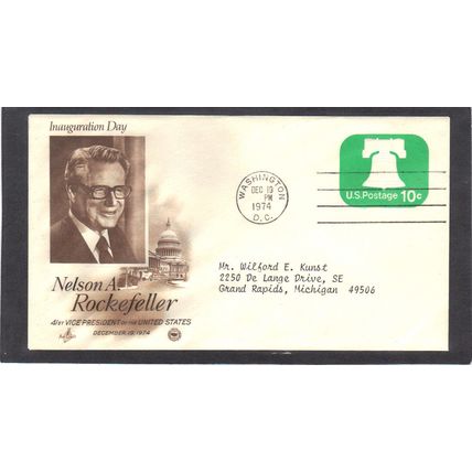 Event Rockerfeller Vice President U567 Bell (Cachet-Typed/A) CV41702