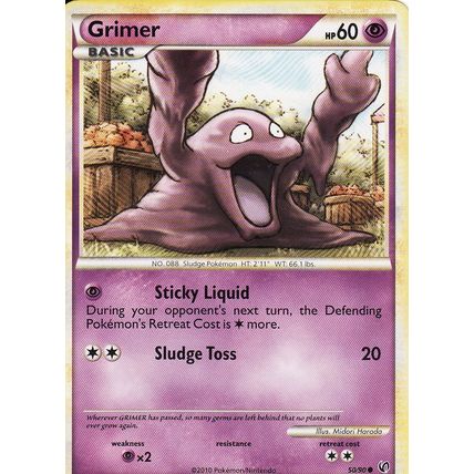 Pokemon Heartgold Soulsilver Undaunted 50/90 Grimer
