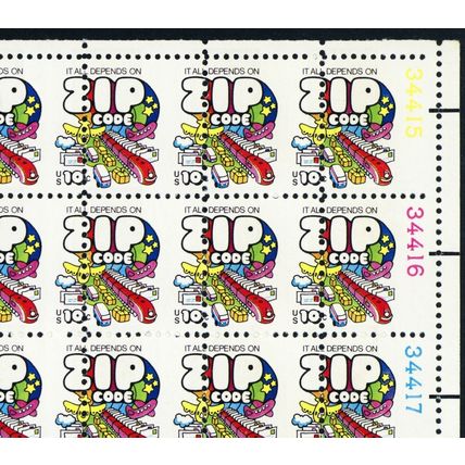 1511, Unused 10¢ Misperforated Freak Error Sheet of 100 Stamps - Stuart Katz