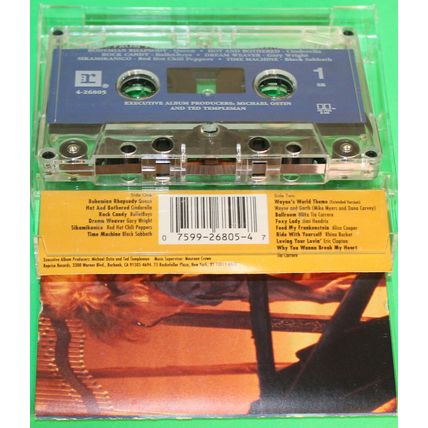 Waynes World soundtrack cassette tape Queen Alice Cooper Jimi Hendrix 1992