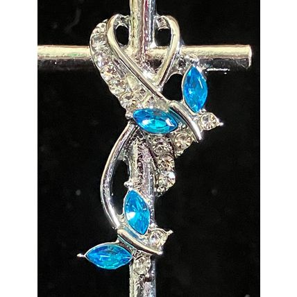 Necklace Butterflies on Cross Necklace #458