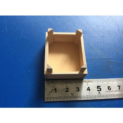Pair of Crates 1:12th Dolls House Miniature