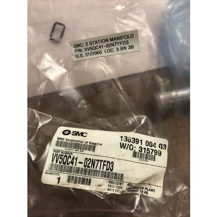NEW SMC VV5QC41 02N7TFD3 PNEUMATIC VALVE MANIFOLD VQ 4000 8MC SMC 050,VLV,AM