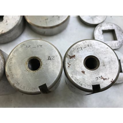 lot 5 WILSON THICK TURRET SQUARE PUNCHES .906"THRU 1.187",TG