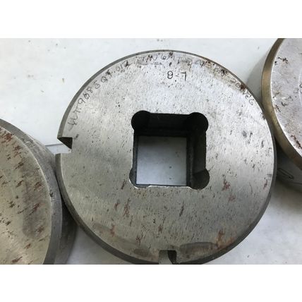 lot 5 WILSON THICK TURRET SQUARE PUNCHES .906"THRU 1.187",TG
