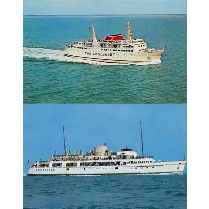 Stena Nordica Londoner Royal Sovereign 2x Ship Postcard s