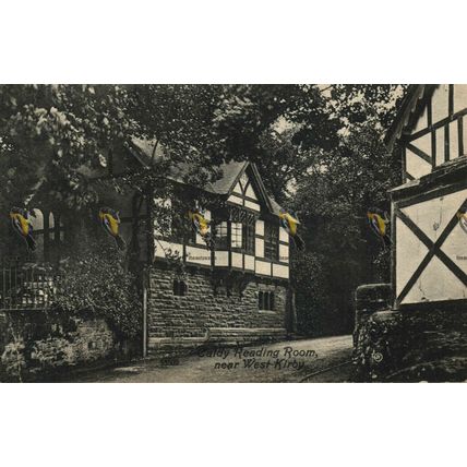 Reading Room, Near West Kirby, Cheshire, Valentine's Postcard