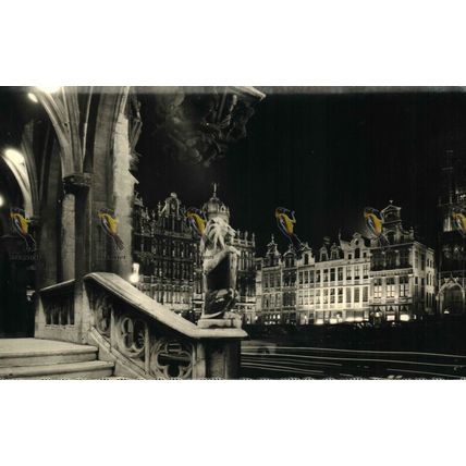 Bruxelles, Coin De Grand Place, Postcard, 1960