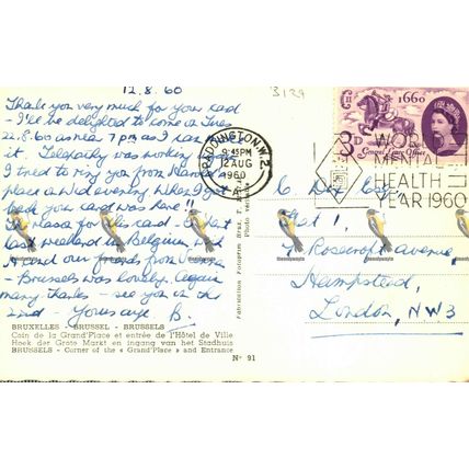 Bruxelles, Coin De Grand Place, Postcard, 1960