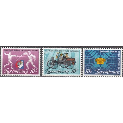 Luxembourg 1985 Michel 1121 - 1123 Neuf ** Cote (2008) 2.40 € Anniversaires