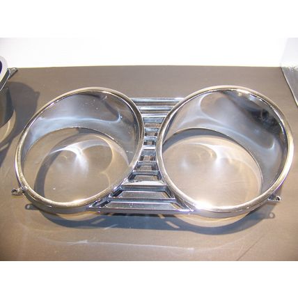 1966 CHRYSLER NEWPORT HEADLIGHT BEZELS OEM #2578374 2578375