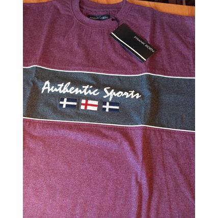 2 x FRANK EDEN AUTHENTIC SPORTS TOPS L/S T-SHIRT LARGE BNWT
