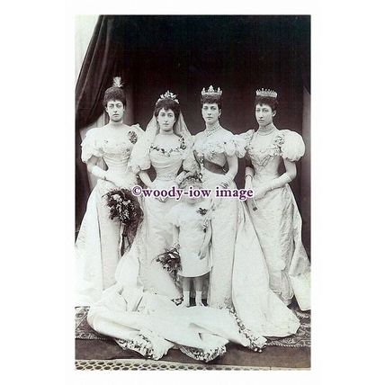rs0084 - Queen Maud of Norway , Wedding Day with Bridesmaids - print 6x4