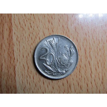 Suid Africa South Africa 1984 20 Cent Coin