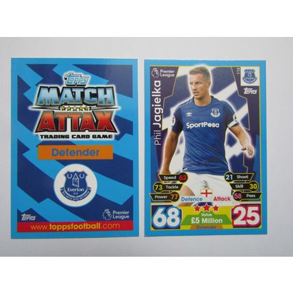 113. Phil Jagielka - Everton - Match Attax 2017/18 Football Card EF1