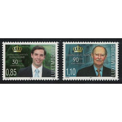 Luxembourg House of Luxembourg Dynasty 2v 2011 MNH SG#1914-1915 MI#1898-1899