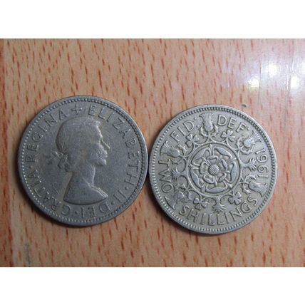 GB 1961 Elizabeth II Florin 2/- Two Shillings Coin