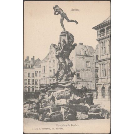 Fontaine de Brabo, Anvers, c.1900 - Hermans CPA