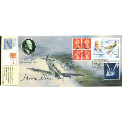 Johnnie Johnson WW2 Pilot Hero RRP £40 Rare Hand Signed FDC