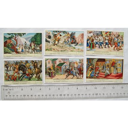 Set of 6 Italian cards - History of Bulgaria