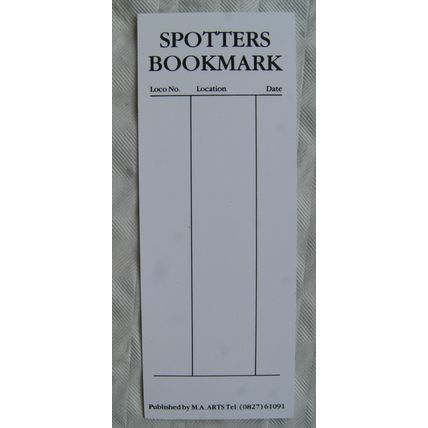 Spotters Bookmark - Class 5 44806