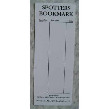 Spotters Bookmark - Class 4MT 43106