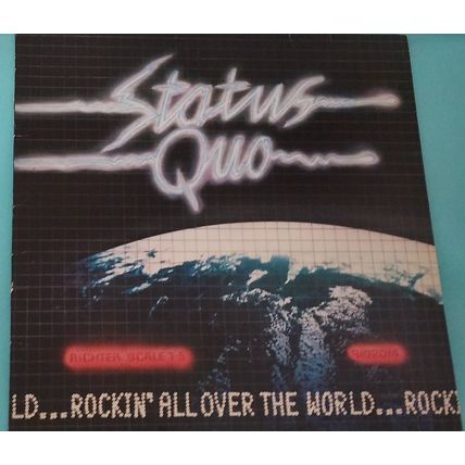 Status Quo - Rockin' all over the world 1977 12 track vinyl LP record 9102014