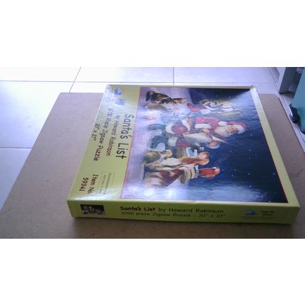 SANTA'S LIST by Howard Robinson Jigsaw Puzzle (1000 Piece) SunsOut Inc (2006)
