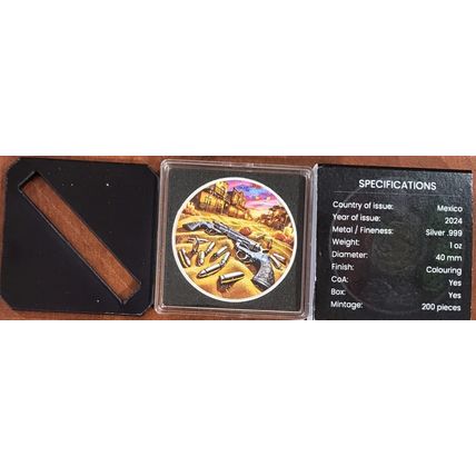 1 Oz Silver Collectible Dia De Los Muertos "SHERIFF" Buyer Chooses SERIAL #