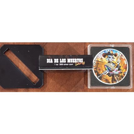 1 Oz Silver Collectible Dia De Los Muertos "SHERIFF" Buyer Chooses SERIAL #