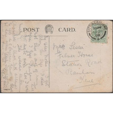 Rochester Castle, Kent, 1908 - Arcadia Bazaar Postcard
