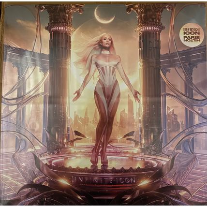 Paris Hilton Infinite Icon Pink Vinyl SIGNED LP Card. Vinyl Sealed. New