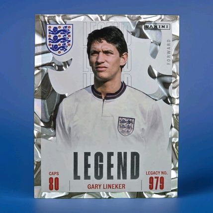 Panini England 2024 Tournament Edition England Legend Gary Lineker Sticker #48