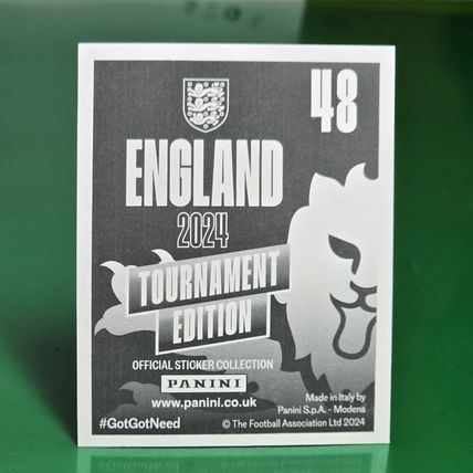 Panini England 2024 Tournament Edition England Legend Gary Lineker Sticker #48