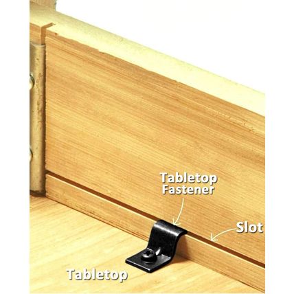 Table Top Fasteners, Z Clips for Table Tops 20 Packs (Black)
