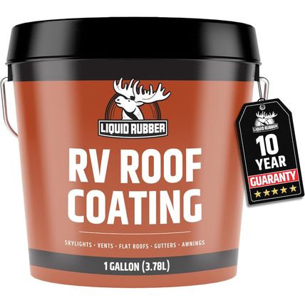 Liquid Rubber RV Roof Sealant- Professional-Grade Solar Reflective Flexible Wate