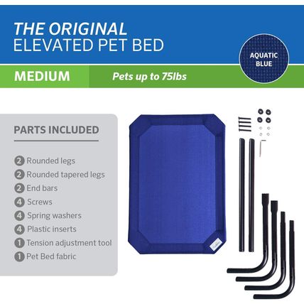 Coolaroo Original Elevated Dog Bed - Breathable Off-The-Ground Pet Bed with Cool