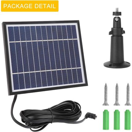 Itodos Solar Panel Works for Arlo Pro and Arlo Pro 2, 11.8Ft Outdoor Power Charg