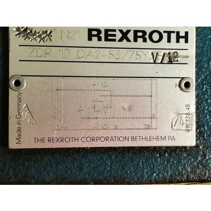 REXROTH ZDR 10 DA2-53/75Y V/12 HYDRAULIC PRESSURE ZDR 10 DA2-53/75Y 12 VALVE,Sa