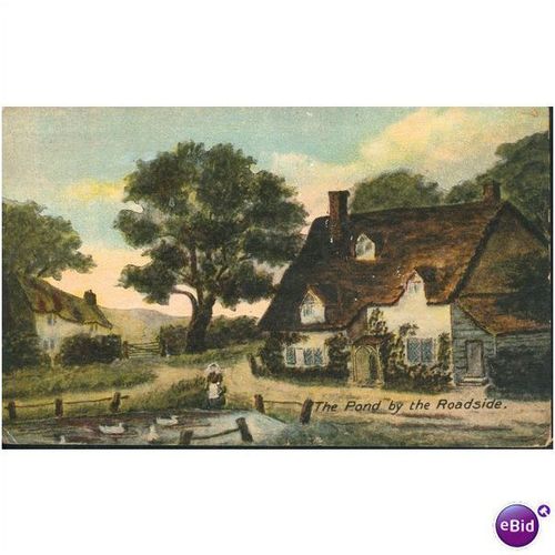 Antique Commercial Series PC 1921 - The Pond By The Roadside - 403