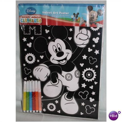 Disney Mickey Mouse Velvet Art Poster Set - Sealed