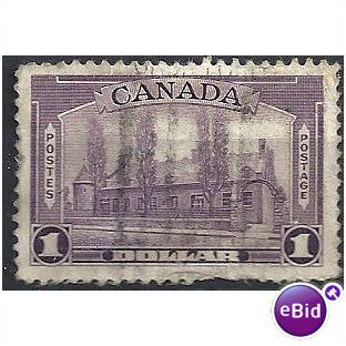 Canada 1938 SG367 $1 Violet Good Used. .