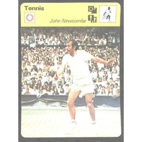 1978 Sportscaster Card JOHN NEWCOMBE, Australia Italy EXC "THE PAIGNTON PEACH"