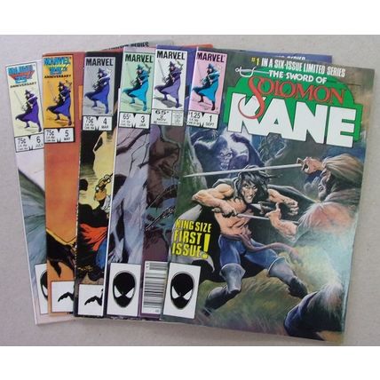 THE SWORD of SOLOMON KANE limited serries # 1-6 issues ( 1985 )