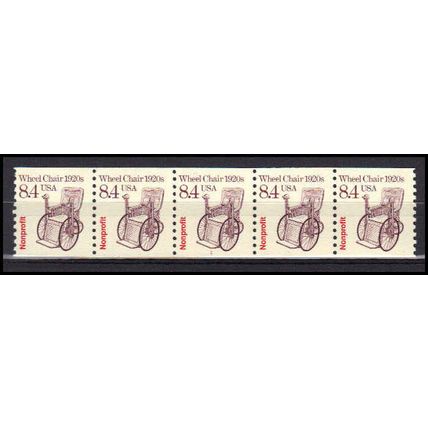 2256 8.4c Wheel Chair Fine MNH Dry Gum PNC 1/5 X3030